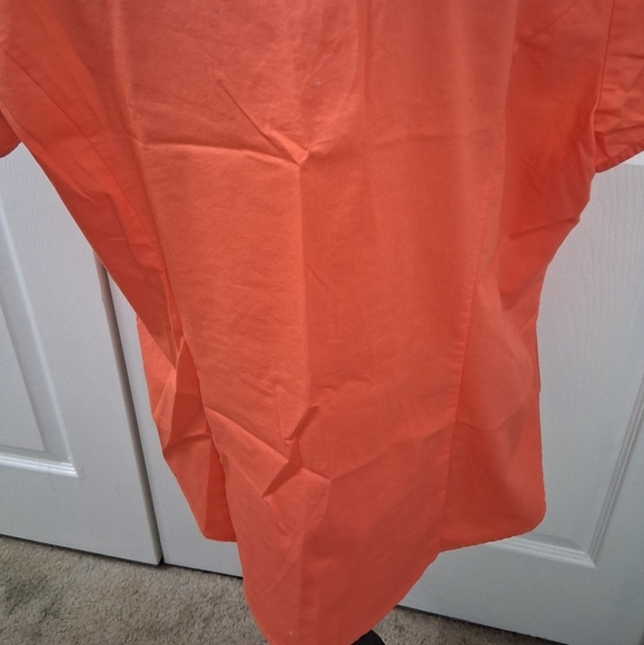 Worthington Short Sleeve Orange Blouse Size XL - Picture 6 of 12